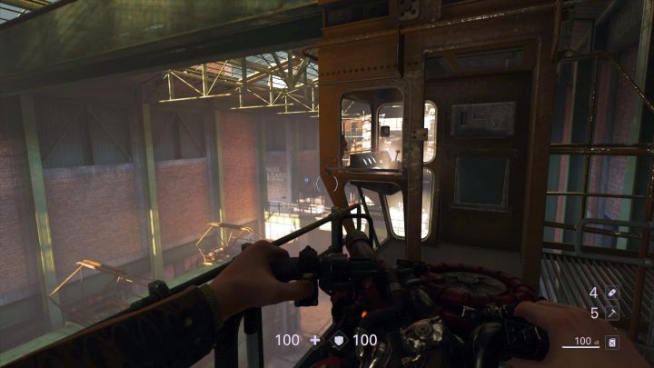 Use the crane to reach the other side of the building. - Rescue Horton | New Orleans | Walkthrough - Chapter 7 - New Orleans - Wolfenstein II: The New Colossus Game Guide