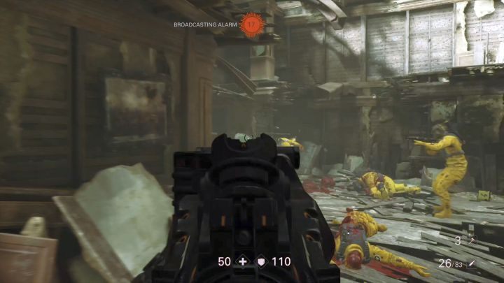It is difficult to eliminate the Commander here without raising the alarm. - Downtown | Reunion | Walkthrough - Chapter 2 - Wolfenstein II: The New Colossus Game Guide