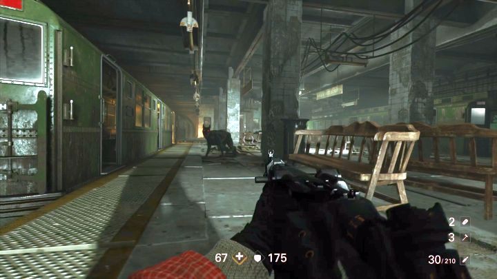 Kampfhund are no threat, but they are annoying. - The Subway | Reunion | Walkthrough - Chapter 2 - Wolfenstein II: The New Colossus Game Guide