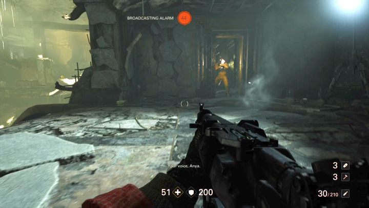 Here, it is pointless to fight silently because the alarm has already been raised. - Midtown | Reunion | Walkthrough - Chapter 2 - Wolfenstein II: The New Colossus Game Guide