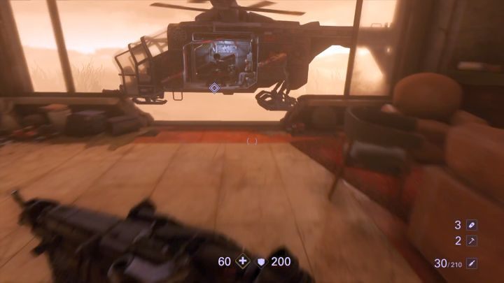 Now, you only have to reach the chopperto end this chapter. - Penthouse | Reunion | Walkthrough - Chapter 2 - Wolfenstein II: The New Colossus Game Guide