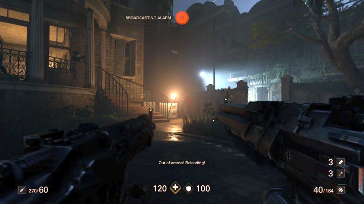Clear the building and wait inside for the two SuperSoldaten. - Lakeview | New Orleans | Walkthrough - Chapter 7 - New Orleans - Wolfenstein II: The New Colossus Game Guide
