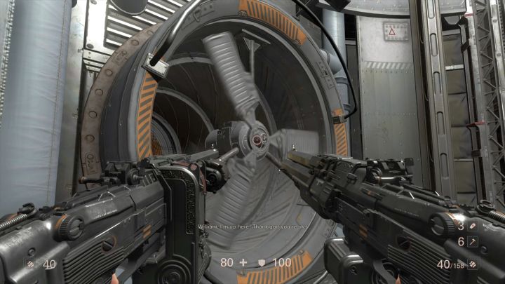 You must destroy this fan to continue. - Ausmerzer | Walkthrough - Chapter 10 - Ausmerzer - Wolfenstein II: The New Colossus Game Guide