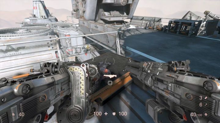 Dont forget to pic kup the Ubergewehr before going to the main deck. - Ausmerzer | Walkthrough - Chapter 10 - Ausmerzer - Wolfenstein II: The New Colossus Game Guide