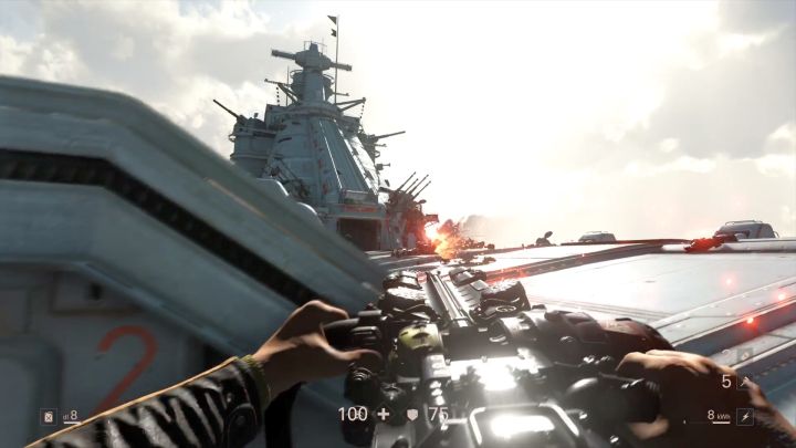 Use the new weapon during the fight with Zerstorers. - Ausmerzer | Walkthrough - Chapter 10 - Ausmerzer - Wolfenstein II: The New Colossus Game Guide