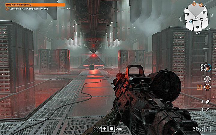 The confrontation with the Bruder 3 Ubergarde boss takes place in the final phase of exploration of enemy base - Bruder 3 Ubergarde | Bosses in Wolfenstein Youngblood - Bosses and mini-bosses - Wolfenstein Youngblood Guide