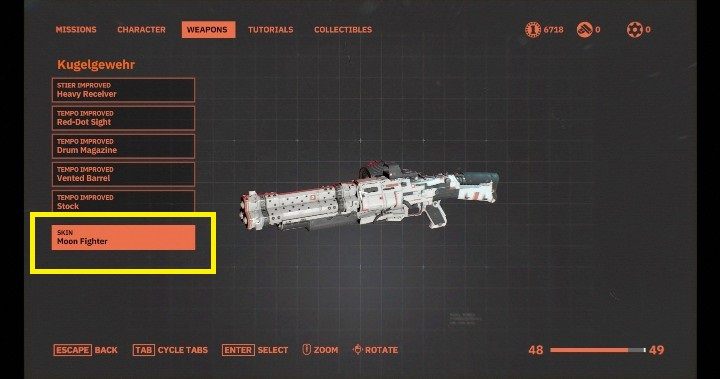 You can change the color of any firearm - Weapons upgrades in Wolfenstein Youngblood - Basics - Wolfenstein Youngblood Guide