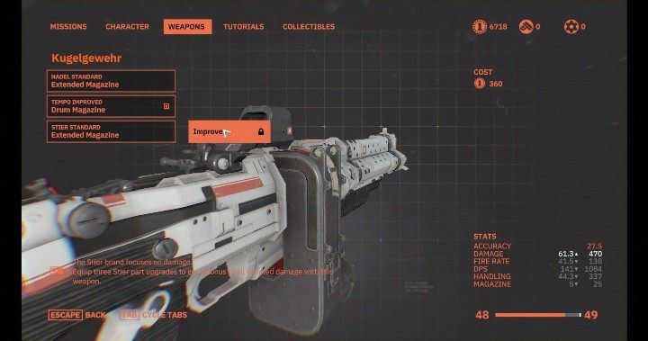 The second important aspect is, of course, level of damage - Weapons upgrades in Wolfenstein Youngblood - Basics - Wolfenstein Youngblood Guide