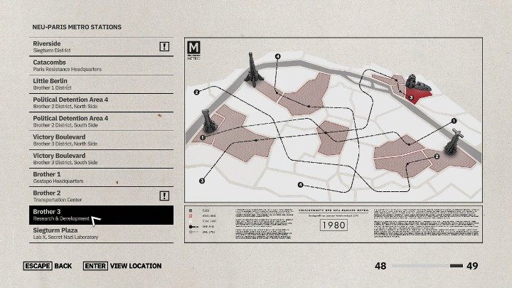 In Wolfenstein: Youngblood you can use the fast-travel feature - Exploration and collectibles in Wolfenstein Youngblood - Basics - Wolfenstein Youngblood Guide