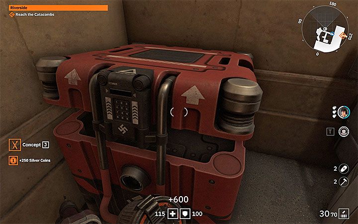 Another way, similar to the one described above - you can open red boxes that require a four-digit code - How to get silver coins in Wolfenstein Youngblood? - FAQ - Frequently Asked Questions - Wolfenstein Youngblood Guide