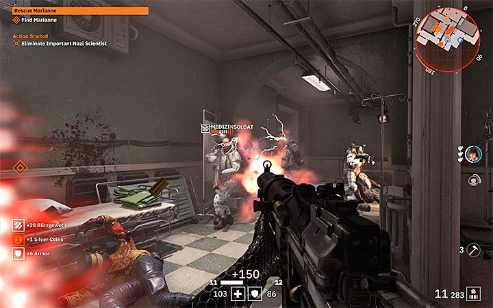 You can sneak into the hospital or enter the building after the outdoor battle is over - Rescue Marianne | Wolfenstein Youngblood Walkthrough - Side missions - Wolfenstein Youngblood Guide