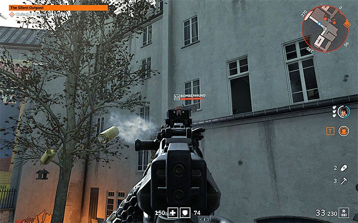 Jump over the fence and get close to the building - The Silent Outpost | Wolfenstein Youngblood Walkthrough - Side missions - Wolfenstein Youngblood Guide