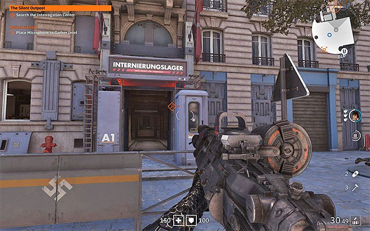 The second part of the mission consists in infiltration of the Interrogation Center - The Silent Outpost | Wolfenstein Youngblood Walkthrough - Side missions - Wolfenstein Youngblood Guide