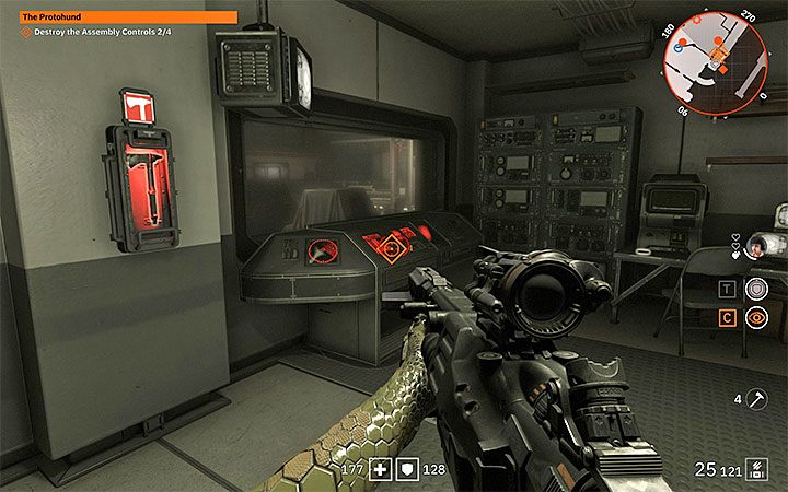 There are 4 computers in the underground and you can reach them in any order you like - they are always visible on the mini-map - The Protohund | Wolfenstein Youngblood Walkthrough - Side missions - Wolfenstein Youngblood Guide