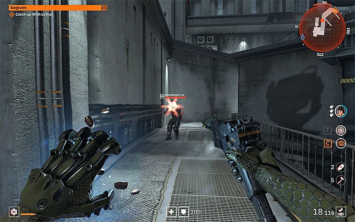 Jump out of the big window and turn left - Raid Mission Lab X | Wolfenstein Youngblood Walkthrough - Main story - Wolfenstein Youngblood Guide