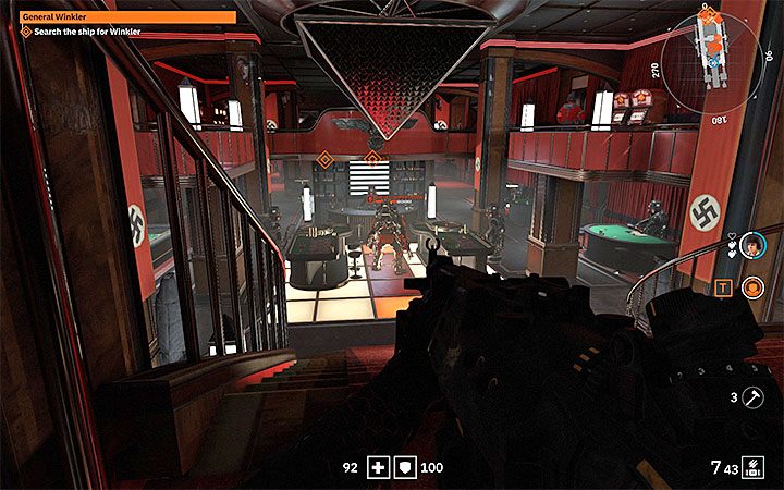 Once you reach the highest level, go through the long balcony - Der Nachtfalter | Wolfenstein Youngblood Walkthrough - Main story - Wolfenstein Youngblood Guide