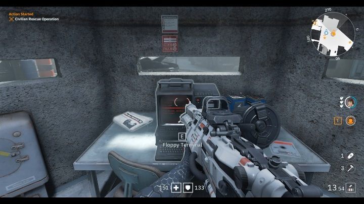 The newspaper is in the tower - Secrets and collectibles in Detention Area | Wolfenstein Youngblood - Collectibles and secrets - Wolfenstein Youngblood Guide