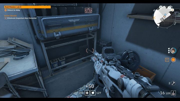 On the cabinet next to the desk, you will find the latest readable available in this location - Secrets and collectibles in Detention Area | Wolfenstein Youngblood - Collectibles and secrets - Wolfenstein Youngblood Guide