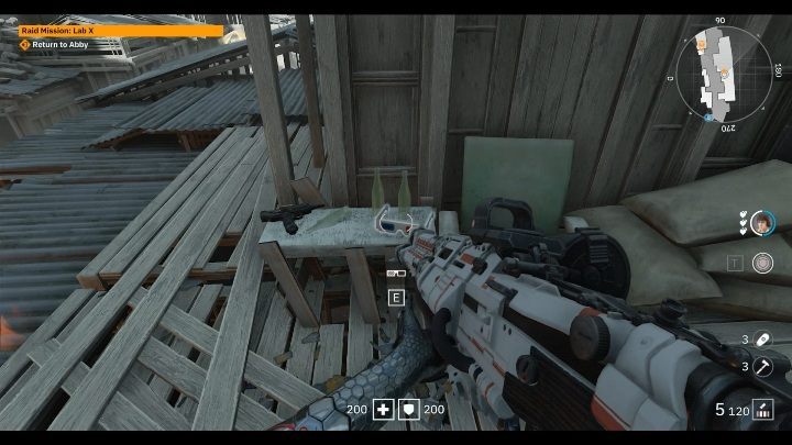 On the table, near the wooden house, you will find a pair of glasses - Secrets and collectibles in Detention Area | Wolfenstein Youngblood - Collectibles and secrets - Wolfenstein Youngblood Guide