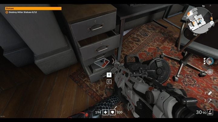 The floppy disk is in a metal box at the bottom - Secrets and collectibles in Viktory Boulevard | Wolfenstein Youngblood - Collectibles and secrets - Wolfenstein Youngblood Guide