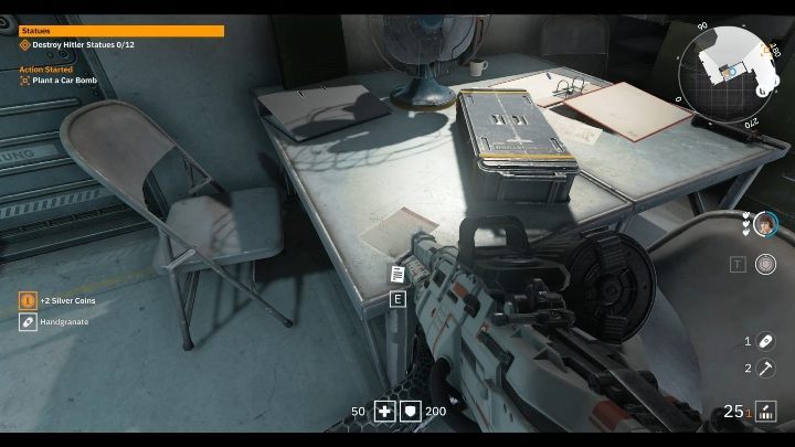 You will find this note on the double table where the destroyed windmill is located - Secrets and collectibles in Viktory Boulevard | Wolfenstein Youngblood - Collectibles and secrets - Wolfenstein Youngblood Guide