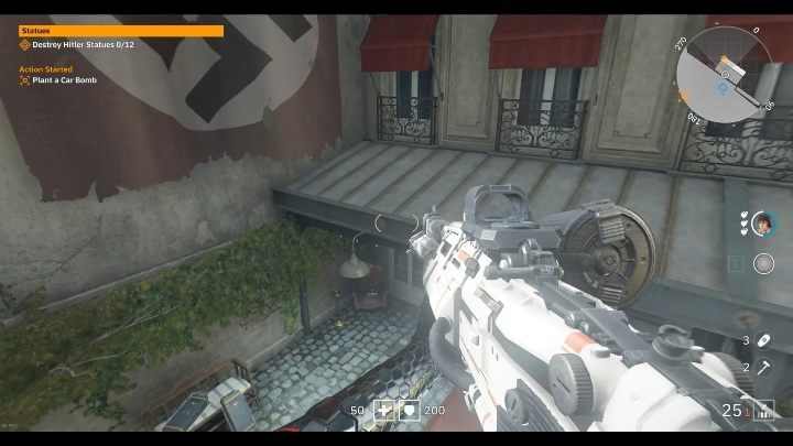Glasses are on the chair, on the balcony - Secrets and collectibles in Viktory Boulevard | Wolfenstein Youngblood - Collectibles and secrets - Wolfenstein Youngblood Guide