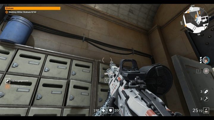 There are glasses on the letterboxes - Secrets and collectibles in Viktory Boulevard | Wolfenstein Youngblood - Collectibles and secrets - Wolfenstein Youngblood Guide