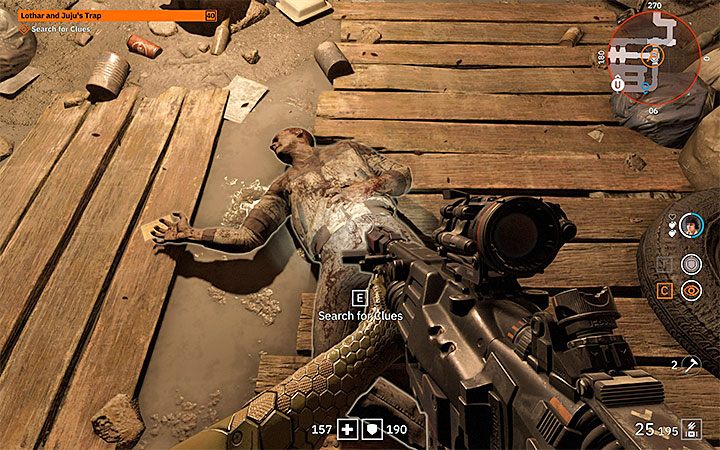 You must continue your search and go to the recently marked location - Lothar and Jujus Trap | Wolfenstein Youngblood Walkthrough - Side missions - Wolfenstein Youngblood Guide