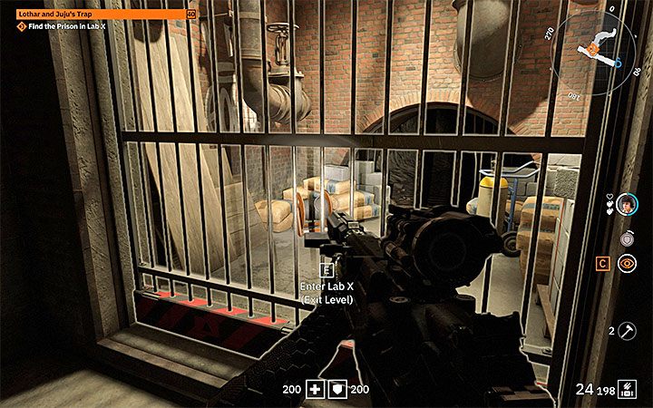 The sisters must now reach the prison in Laboratory X - Lothar and Jujus Trap | Wolfenstein Youngblood Walkthrough - Side missions - Wolfenstein Youngblood Guide