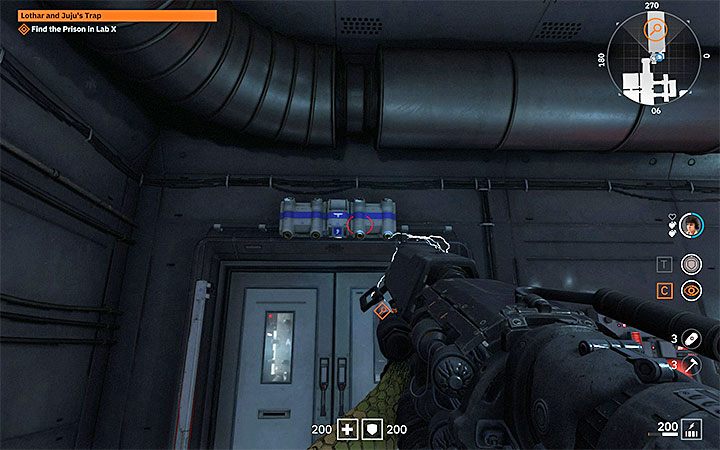 Move towards the room with the sphere - Lothar and Jujus Trap | Wolfenstein Youngblood Walkthrough - Side missions - Wolfenstein Youngblood Guide