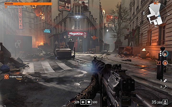 Wolfenstein: Youngblood rewards with many bonuses for exploring the area - Starting Tips for Wolfenstein Youngblood - Basics - Wolfenstein Youngblood Guide
