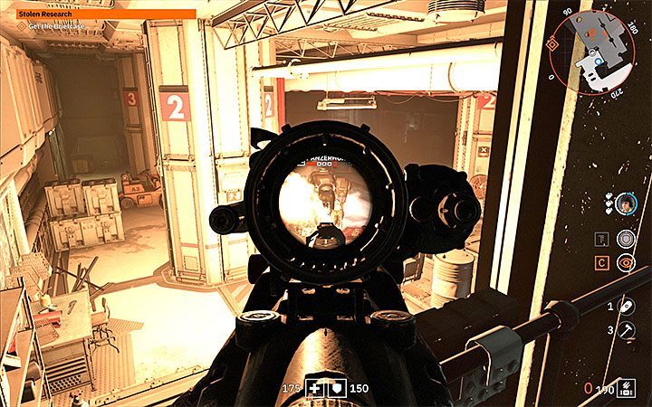 Panzerhund should be present in one of the following areas in addition to the regular soldiers - Stolen Research | Wolfenstein Youngblood Walkthrough - Side missions - Wolfenstein Youngblood Guide