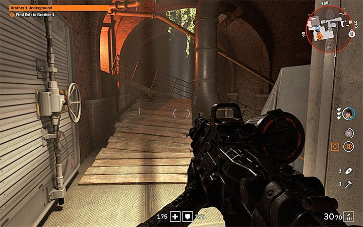 You can try to sneak as long as you can, or you can continue to defeat enemies in face-to-face battles - Brother 1 Underground | Wolfenstein Youngblood Walkthrough - Side missions - Wolfenstein Youngblood Guide