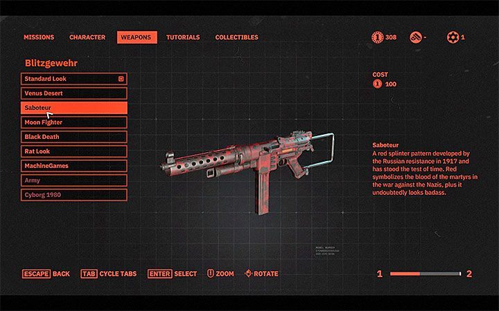 You can also change the skin for each weapon you use - Can I change my characters appearance in Wolfenstein Youngblood? - FAQ - Frequently Asked Questions - Wolfenstein Youngblood Guide
