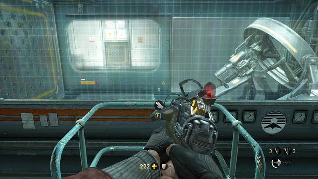 After you cut off the metal part, start the testing process - London Nautica - Main missions - Wolfenstein: The New Order - Game Guide and Walkthrough