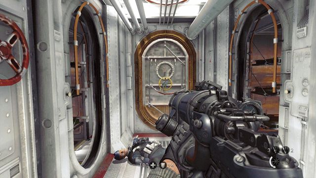 In the room on the right - U-Boat - Secrets - Wolfenstein: The New Order - Game Guide and Walkthrough