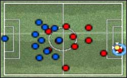 Situation almost similar to previous, but on the other side of the pitch - Nuances of the control - World Soccer Winning Eleven 9 - Game Guide and Walkthrough