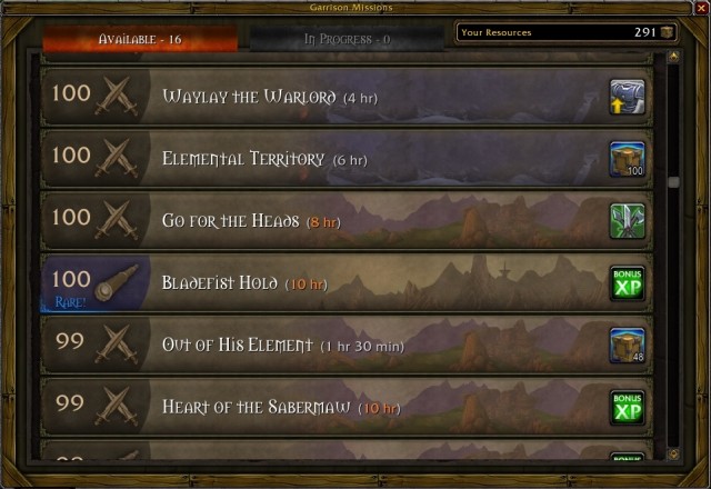 In the first plate, assign followers to the missions marked as Rare! The reward for completing them is usually higher than in the case of a regular mission. - Picking and dispatching followers on missions - Detailed guide - World of Warcraft: Warlords of Draenor Game Guide