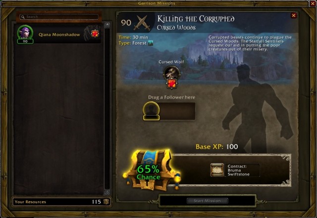 Selecting the follower for a given mission is mainly about comparing icons which, in the case of the above mission was immensely easy. - Picking and dispatching followers on missions - Detailed guide - World of Warcraft: Warlords of Draenor Game Guide