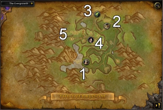 In this instance you travel to Everbloom - forest in the center of Gorgrond - The Everbloom - Detailed guide - World of Warcraft: Warlords of Draenor Game Guide