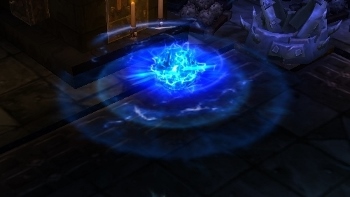 To prevent him from doing that, you need to jump off the platform, dash up to that cage and right-click on it - Upper Blackrock Spire - Detailed guide - World of Warcraft: Warlords of Draenor Game Guide