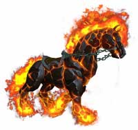 Cindermane Charger - This Mount becomes available after you invite a friend to the game, who starts an account and plays the World of Warcraft - Remaining mounts - Detailed guide - World of Warcraft: Warlords of Draenor Game Guide
