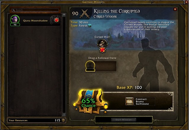 For completing the missions you will gain some materials for the garrison or experience for your followers (at least at the beginning of the game) - 8. The Garrison - World of Warcraft: Warlords of Draenor in 10 Easy Steps - World of Warcraft: Warlords of Draenor Game Guide