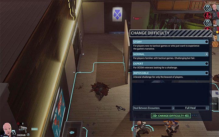If your previous difficulty level is causing you huge problems, then, fortunately, you dont have to start the whole campaign all over again - XCOM Chimera Squad: Team, general tips - Basics - XCOM Chimera Squad Guide