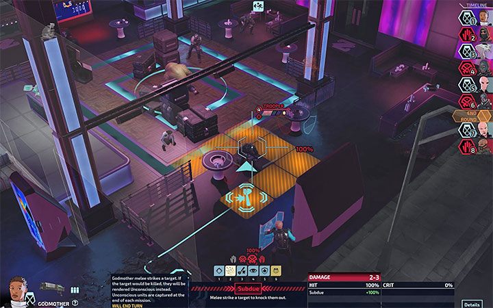 Once you start a clash, use your Subdue skill, which involves launching attacks in hand-to-hand combat (the exception being Cherub, who hits opponents with a shield) - XCOM Chimera Squad: Achievements - Appendix - XCOM Chimera Squad Guide
