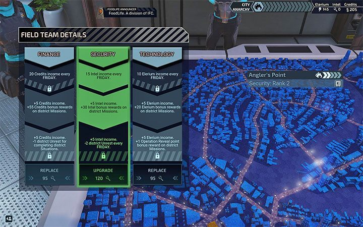 3) Field Teams - You can assign one team to each of the 9 districts - XCOM Chimera Squad: Resources - what are they for? - FAQ - XCOM Chimera Squad Guide