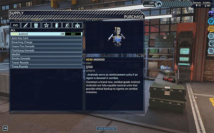 After completing the Android Personnel project you will receive the first android for free - it will be located in the Armory together with the agents - XCOM Chimera Squad: Androids, tips - Basics - XCOM Chimera Squad Guide
