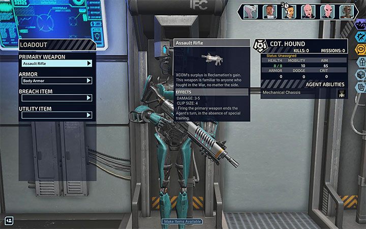 Androids have 4 equipment slots - XCOM Chimera Squad: Androids, tips - Basics - XCOM Chimera Squad Guide