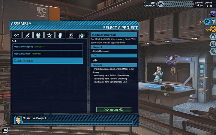 The most important information is that androids cannot gain experience and advance to higher levels - XCOM Chimera Squad: Androids, tips - Basics - XCOM Chimera Squad Guide