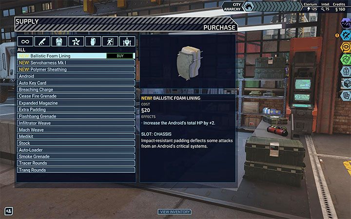 Once the technology has been developed, you can view and possibly buy newly unlocked upgrades - XCOM Chimera Squad: Androids, tips - Basics - XCOM Chimera Squad Guide